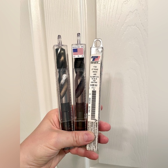 (1)x New Drill Bit Triumph Twist Drill Shank 5/8” Black Oxide Heavy Duty, 091740 - Picture 2 of 9